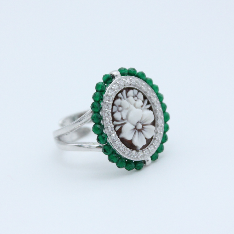 Anello cammeo  - Pietre di colore