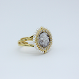 Anello cammeo  - Perline