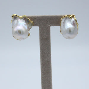 Curve - Orecchini con perle barocche