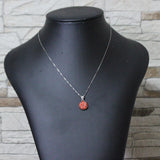 Minimal Bios - Collana fiore corallo Rosso/Rosa