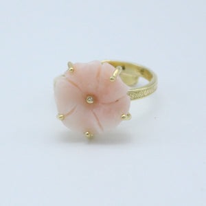 Anello fiore - Pink Coral