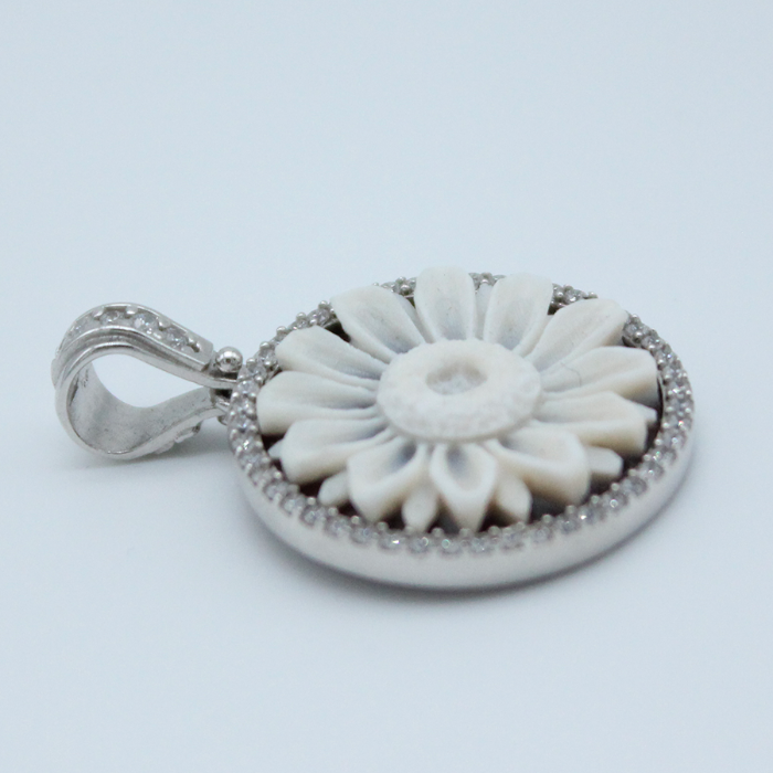 Sunflower - Pendente cammeo