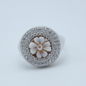 Flower - Anello cammeo