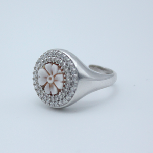 Flower - Anello cammeo