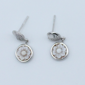 Shine Flower - Cameo Earrings